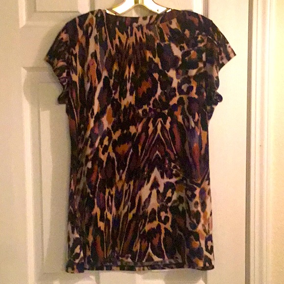 Dress Barn” Top,Leopard Print Med.🌹 - Picture 2 of 2